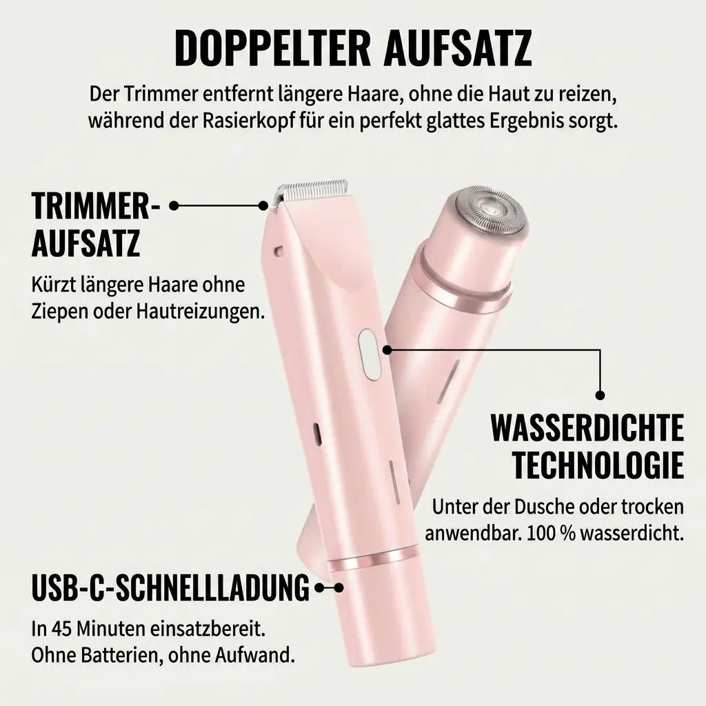 Belloria™ 2-in-1-Rasierer für Bikinizone und Körper - Belloria
