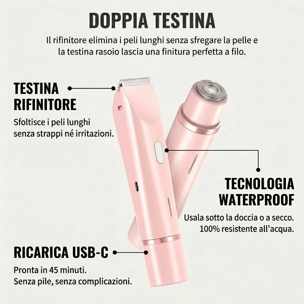 Rasoio 2 in 1 per bikini e corpo Belloria™ - Belloria
